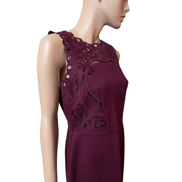 New Ted Baker Verita Cut Sheath Dress Size L New with Tag Sleeveless Zip Closure - Picture 9 of 15